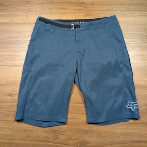 Fox Racing Ranger Shorts Men's Size 38 Blue Mountain Biking Stretch Belted